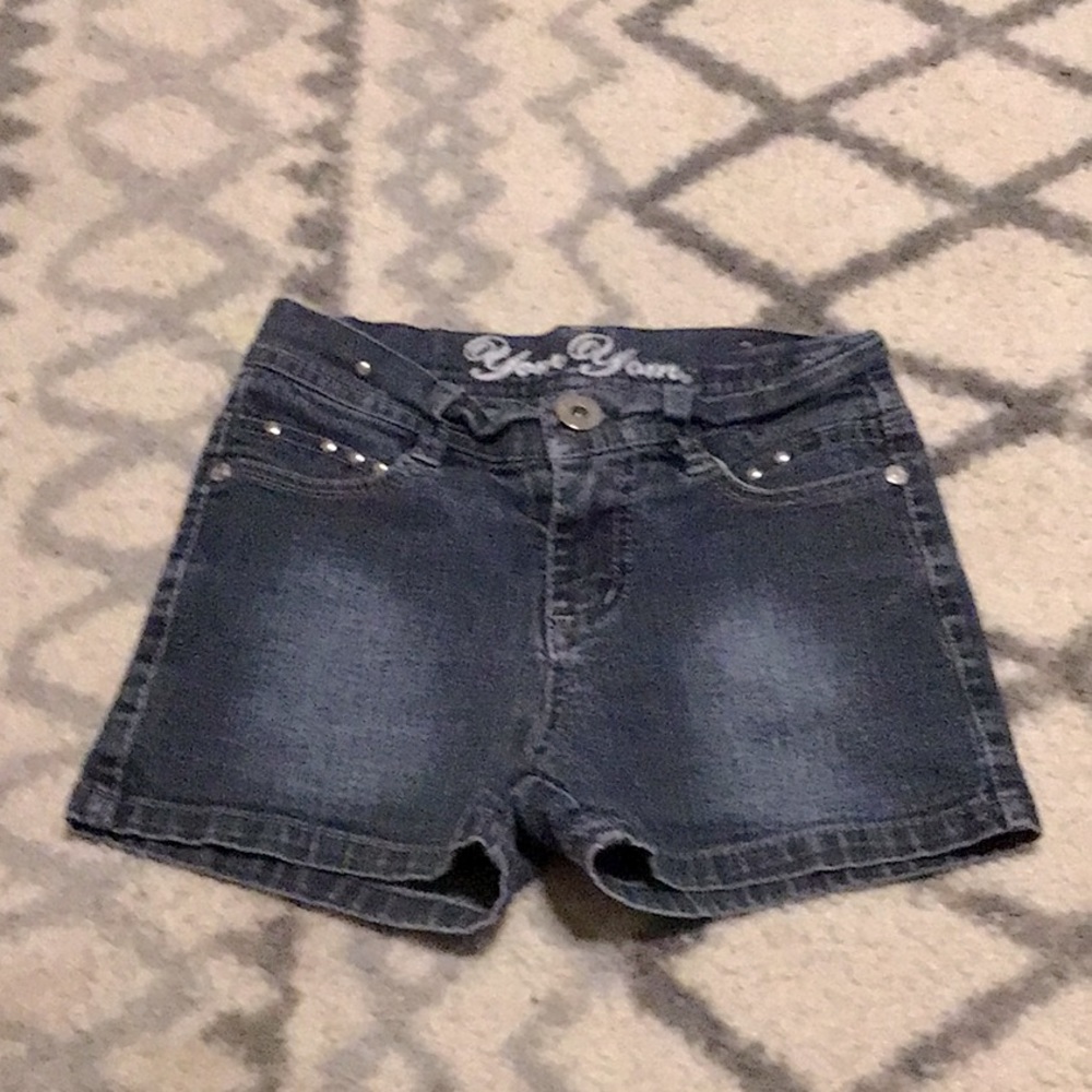 Girls denim shorts size 7